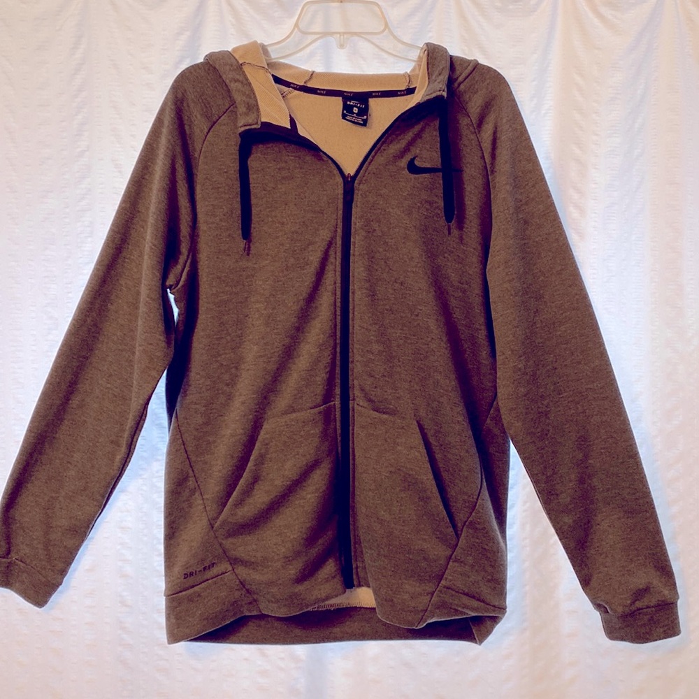 Nike zip up hooded sweatshirt